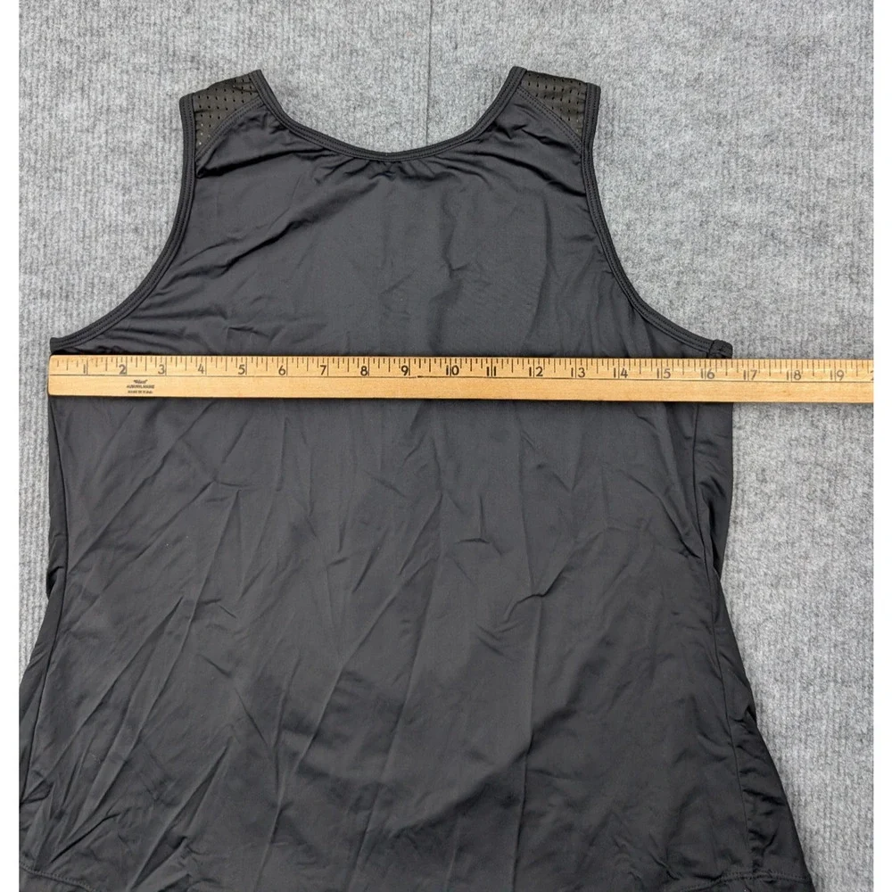 Lululemon Mesh Back Tank Womens 6 Black Lightweight Athletic Relaxed Fit Running